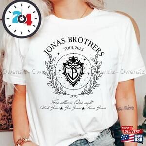 Jonas Brothers Shirt Five Albums One Night Tour The Classic